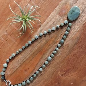 Handmade Labradorite Gemstone Necklace, Boho, Artisan Made by Rust Belt Raised